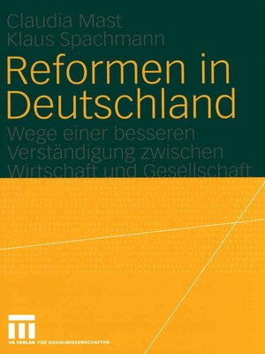 cover image of Reformen in Deutschland